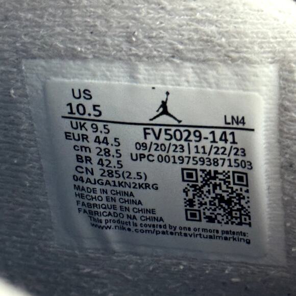 Size 10.5 - Nike Air Jordan 4 Retro Military Blue 2024 Men's Shoes - Picture 8 of 10